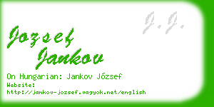 jozsef jankov business card